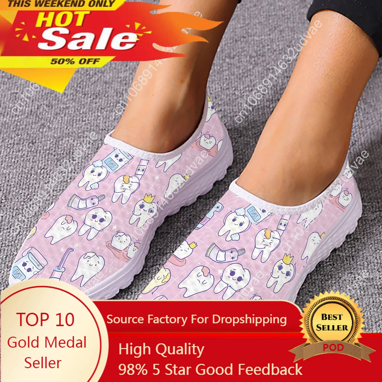 Cartoon Dental Loafers Pink Tooth Print Comfortable Breathable Shoes Medical Nurse Shoes Women's Slip On Shoes Flat
Cartoon Dental Loafers Pink Tooth Print Comfortable Breathable Shoes Medical Nurse Shoes Women's Slip On Shoes Flat