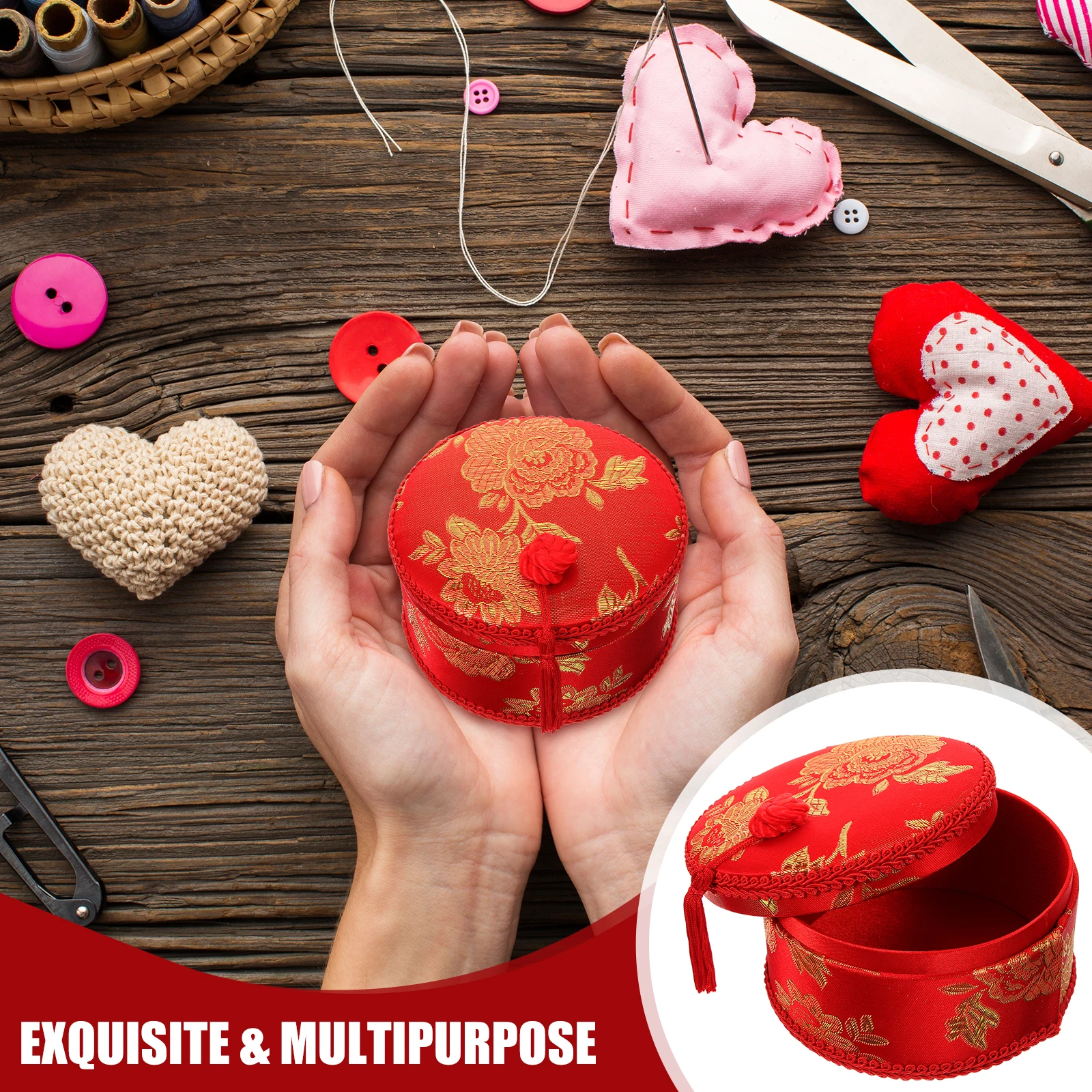 Creative Wedding Style Needle Storage Box With Lid Sewing Holder Case For Embroidery Diy Crafts Small Compact Cloth Material
Creative Wedding Style Needle Storage Box With Lid Sewing Holder Case For Embroidery Diy Crafts Small Compact Cloth Material