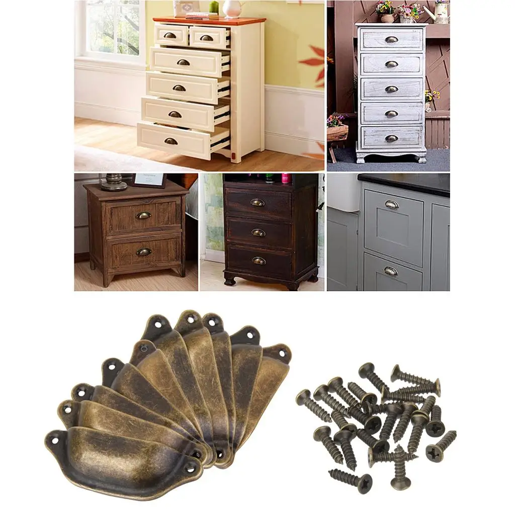 Weathered Brass Zinc Alloy Door Pull Handle Vintage Shell Drawer Knob Set for Bedroom Living Room Cabinet Wardrobe
Weathered Brass Zinc Alloy Door Pull Handle Vintage Shell Drawer Knob Set for Bedroom Living Room Cabinet Wardrobe