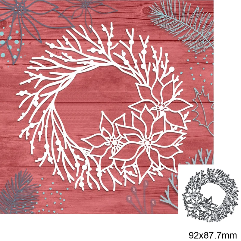 Wreath Branches Metal Cutting Dies Scrapbooking Album Paper Card Mold Embossing Craft Decoration Stencil Template 1PCS
Wreath Branches Metal Cutting Dies Scrapbooking Album Paper Card Mold Embossing Craft Decoration Stencil Template 1PCS