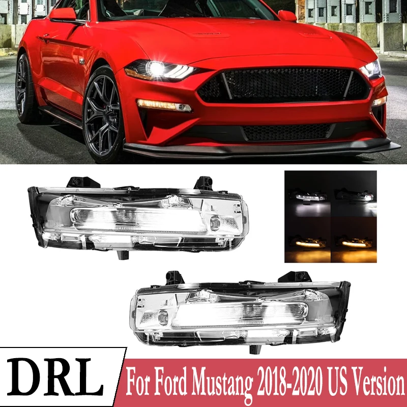 DRL For Ford Mustang 2018 2019 2020 US Version LED Car Front DRL Daytime Running Light Fog Light Fog Lamp Turn Signal Light
DRL For Ford Mustang 2018 2019 2020 US Version LED Car Front DRL Daytime Running Light Fog Light Fog Lamp Turn Signal Light