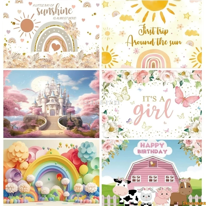 Newborn Birthday Party Decor Photography Backdrop Cake Table Stage Fairy Tale Castle Studio Background Photo Booth Props PK-06
Newborn Birthday Party Decor Photography Backdrop Cake Table Stage Fairy Tale Castle Studio Background Photo Booth Props PK-06