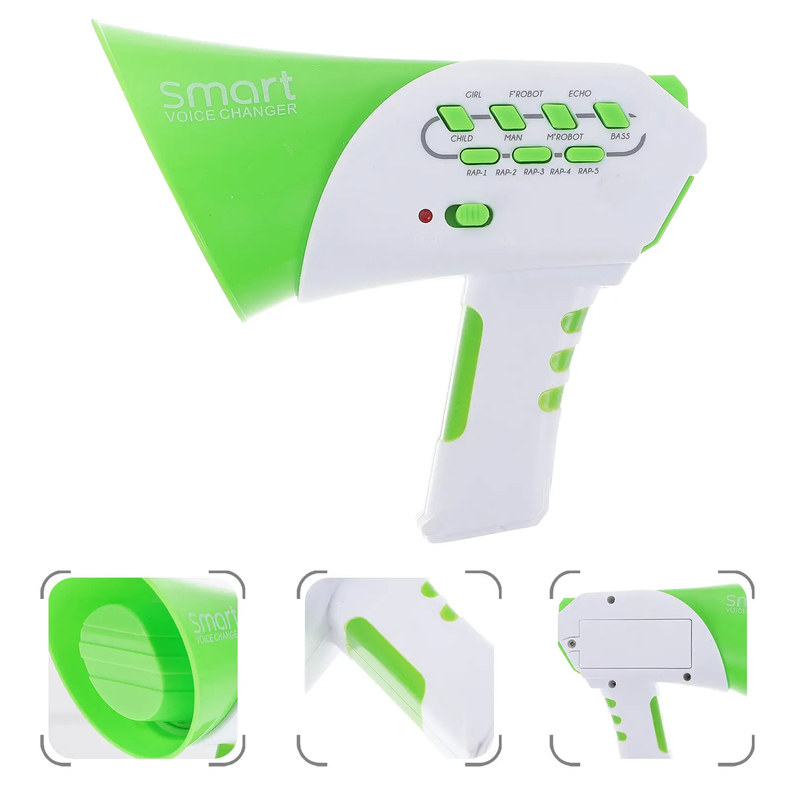 1Pcs Child Voice Changer Megaphone 3 Style Modes Clear Output Halloween Cosplay Party Prank Gag Prop Lightweight Portable Green
1Pcs Child Voice Changer Megaphone 3 Style Modes Clear Output Halloween Cosplay Party Prank Gag Prop Lightweight Portable Green