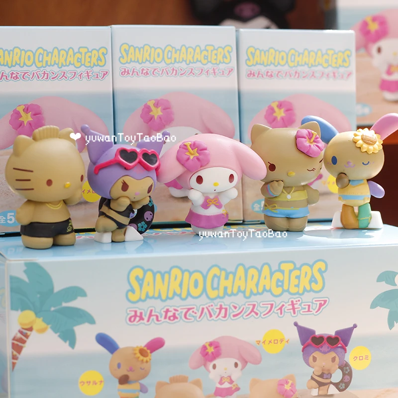 Sanrio Character Blind Box Toys Summer Seaside Vacation Series Anime Figure Black Skin Hello Kitty Kuromi Melody Kdis Gifts
Sanrio Character Blind Box Toys Summer Seaside Vacation Series Anime Figure Black Skin Hello Kitty Kuromi Melody Kdis Gifts
