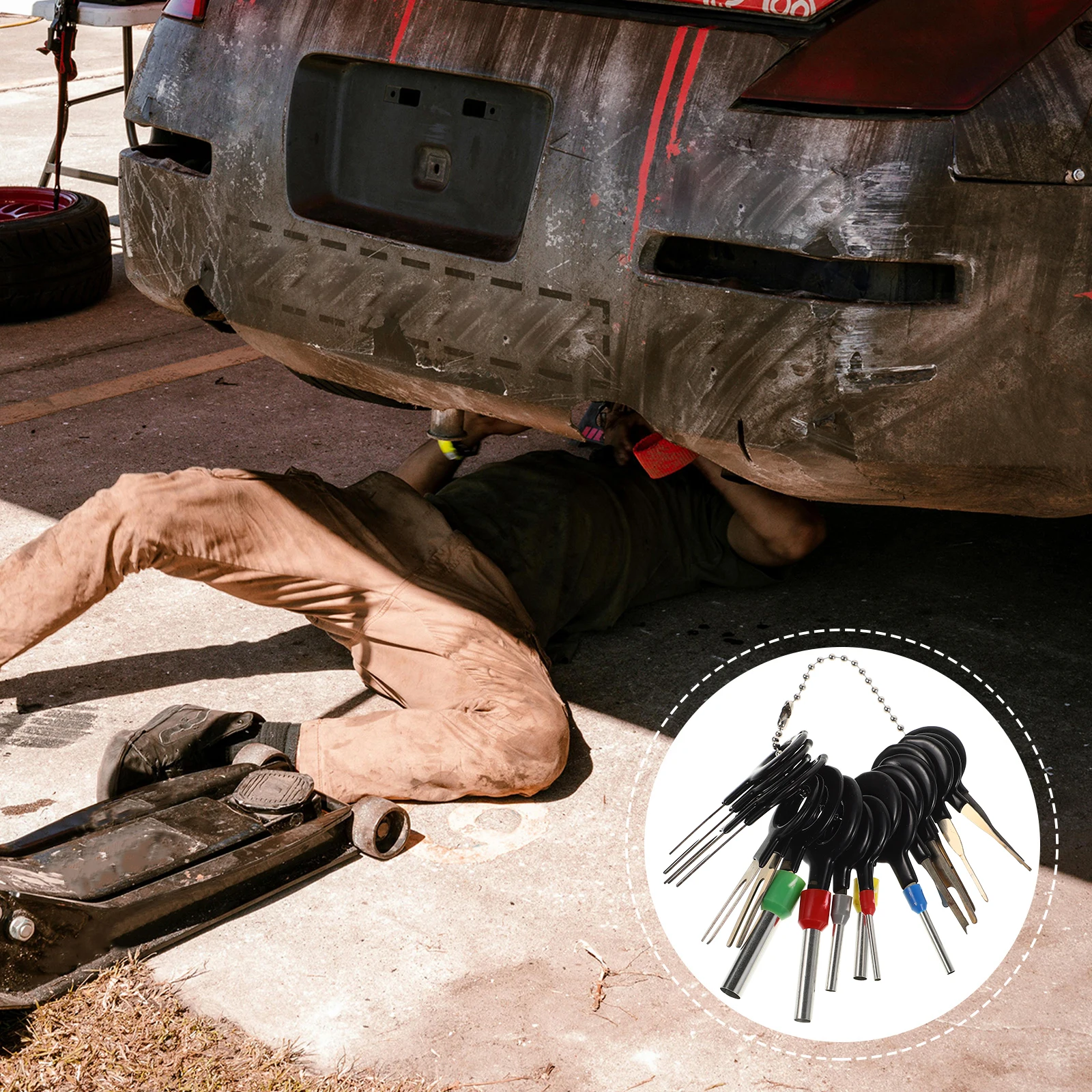 18pcs Connector Pin Removal Tool Automotive Tools Stainless Steel Electrical Pin Extractor Harness Terminal for Electronics
18pcs Connector Pin Removal Tool Automotive Tools Stainless Steel Electrical Pin Extractor Harness Terminal for Electronics