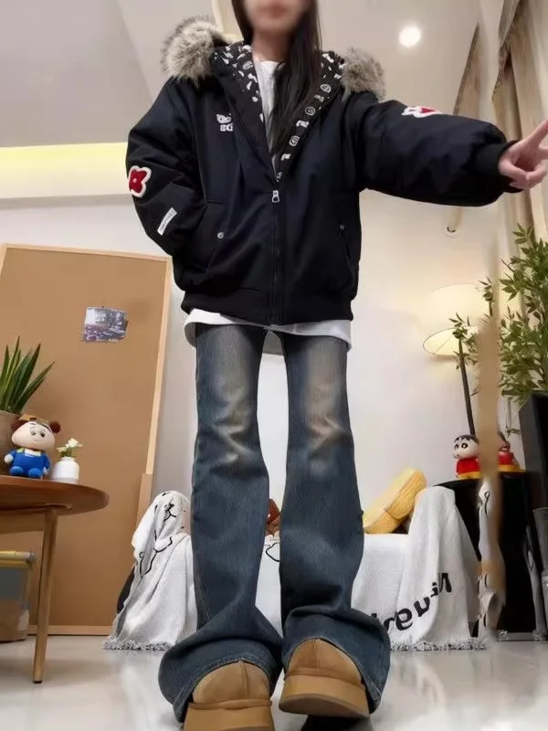 American Sle Inca Thi Velvet Collar Removable Hood Embroidered Women's Autumn Winter Loose High Warmth Cotton Jaet
American Sle Inca Thi Velvet Collar Removable Hood Embroidered Women's Autumn Winter Loose High Warmth Cotton Jaet