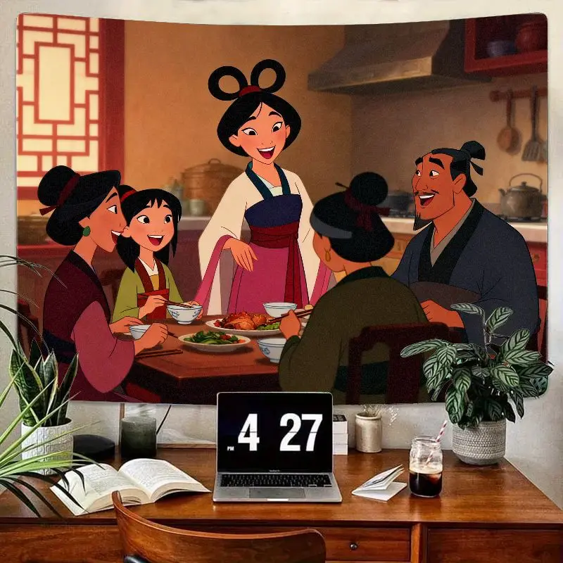 1 шт., семейный гобелен для ужина Диснея Мулан, настенное искусство с анимированной китайской культуры, домашний декор из полиэстера для гостиной, спальни, общежития, G
1 шт., семейный гобелен для ужина Диснея Мулан, настенное искусство с анимированной китайской культуры, домашний декор из полиэстера для гостиной, спальни, общежития, G