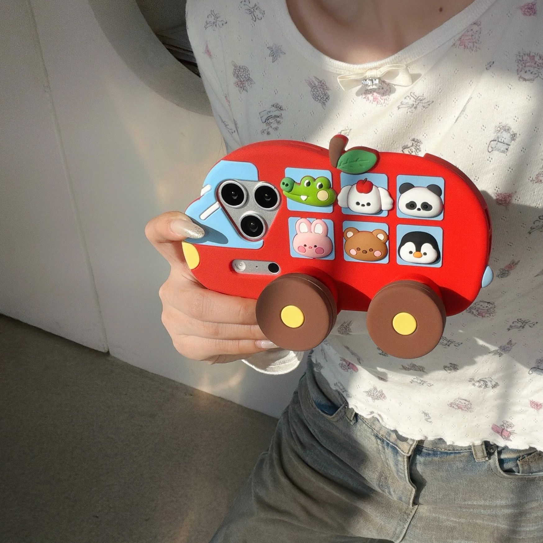 Fun Cute Animal Travel Car Shaped Silicone Soft Shell Phone Case Compatible For iPhone 12 13 14Plus 15 16 17 pro Max Friend Gift
Fun Cute Animal Travel Car Shaped Silicone Soft Shell Phone Case Compatible For iPhone 12 13 14Plus 15 16 17 pro Max Friend Gift
