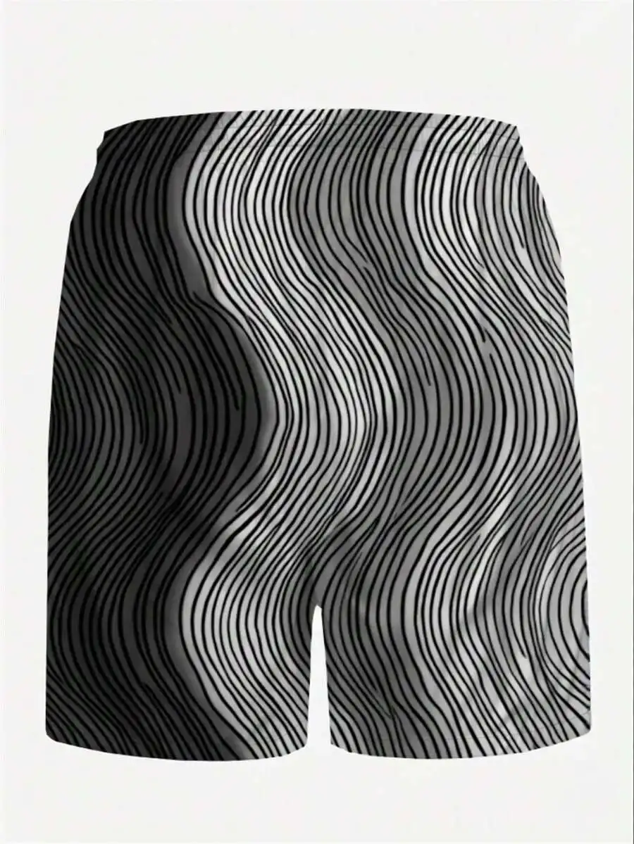 Mens 3D Illusion Pattern Beach Shorts Breathable Mesh Lining Comfortable Fit Stylish Swim Trunks
Mens 3D Illusion Pattern Beach Shorts Breathable Mesh Lining Comfortable Fit Stylish Swim Trunks