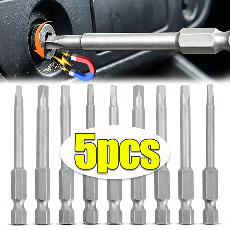 Magnetic S2 Alloy Steel Square Driver Bit Universal Non-slip Machinery Repair Batch Head Screws Installation Disassembly Tools
Magnetic S2 Alloy Steel Square Driver Bit Universal Non-slip Machinery Repair Batch Head Screws Installation Disassembly Tools