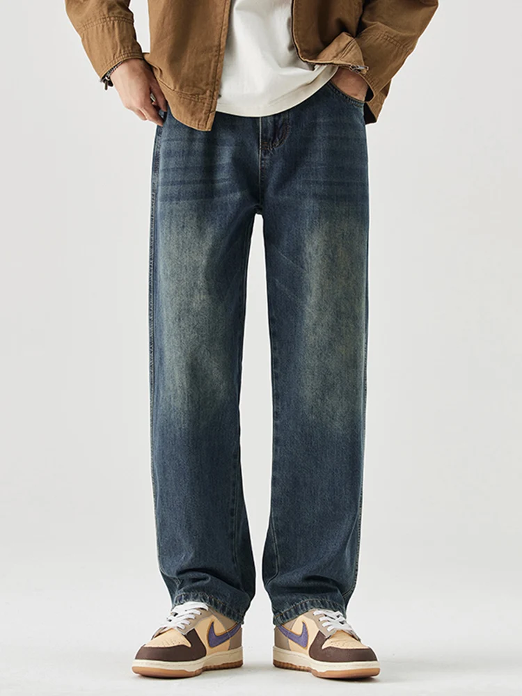 Autumn New Men's Clothing Straight Jeans Korean Fashion Casual Comfortable Baggy Trousers Youth High Street Wide Denim Pants
Autumn New Men's Clothing Straight Jeans Korean Fashion Casual Comfortable Baggy Trousers Youth High Street Wide Denim Pants