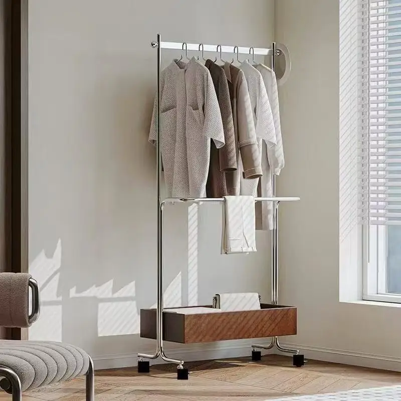 Custom. Zhonggu Clothes Rack Hanger Light Luxury Stainless Steel Coat and Cap Floor Mobile Storage Coat Rack High-End Household
Custom. Zhonggu Clothes Rack Hanger Light Luxury Stainless Steel Coat and Cap Floor Mobile Storage Coat Rack High-End Household