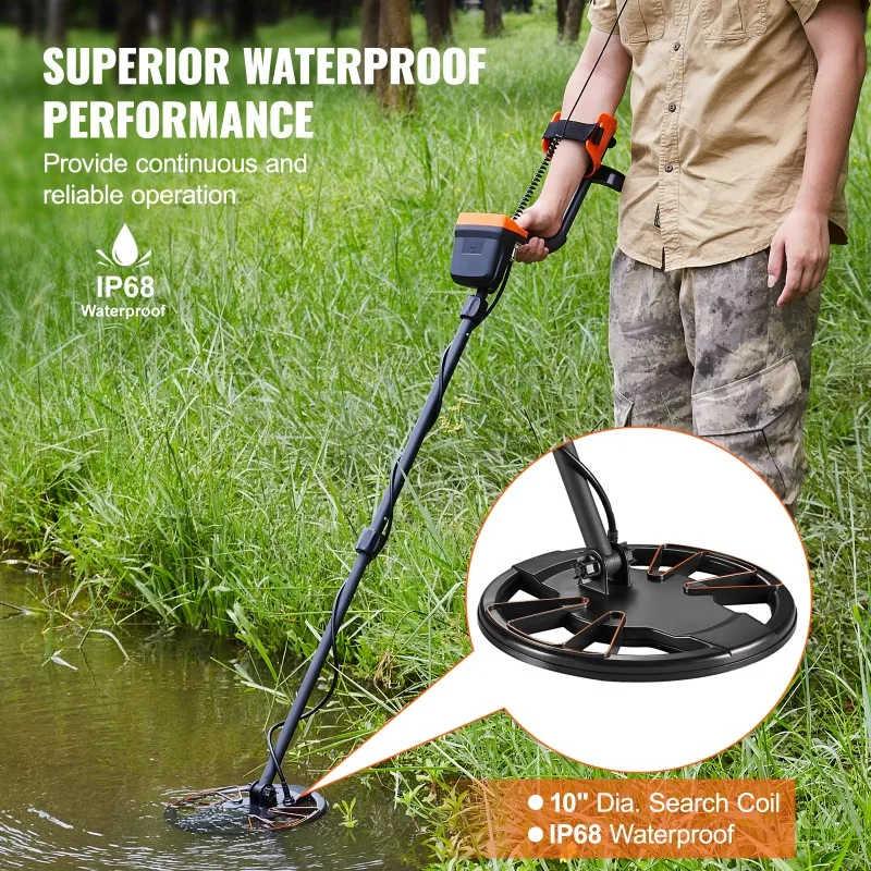 【Best Choice】 Metal Detector for Adults & Kids 10Inch Waterproof Search Coil with LCD Display 7 Modes Adjustable 41''-52'' Alumi
【Best Choice】 Metal Detector for Adults & Kids 10Inch Waterproof Search Coil with LCD Display 7 Modes Adjustable 41''-52'' Alumi