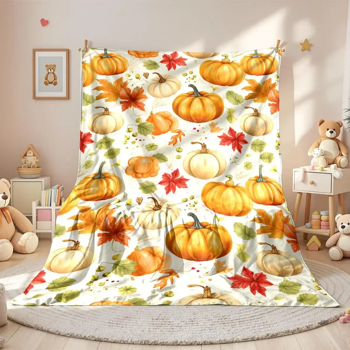 Pumpkin Blanket Printed Throw Halloween Plush Fluffy Flannel Fleece Soft for Sofa Couch Bed Cozy Gift
Pumpkin Blanket Printed Throw Halloween Plush Fluffy Flannel Fleece Soft for Sofa Couch Bed Cozy Gift