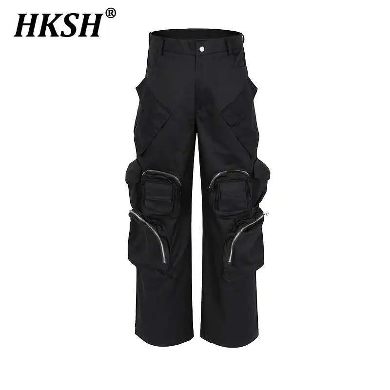 HKSH Men's Dark Punk Fashion Overalls Multi Pockets High Street Casual Safari Style Techwear Wide Leg Casual Cargo Pants HK0662
HKSH Men's Dark Punk Fashion Overalls Multi Pockets High Street Casual Safari Style Techwear Wide Leg Casual Cargo Pants HK0662
