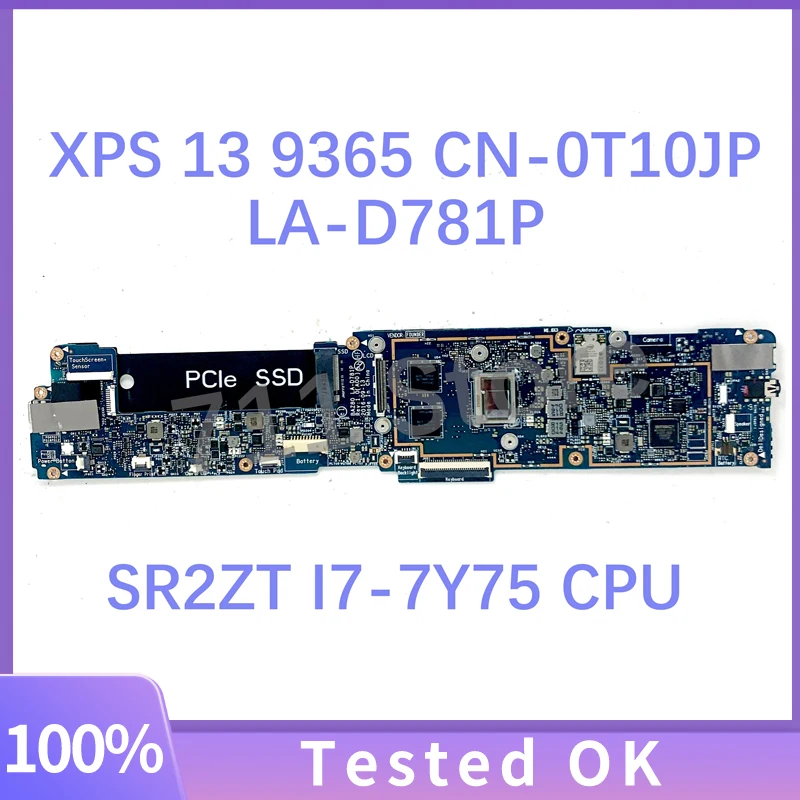 CN-0T10JP 0T10JP T10JP BAZ80 LA-D781P Материнская плата для ноутбука Dell XPS 13 9365 с процессором SR2ZT I7-7Y75 16 ГБ 100% тестирование
CN-0T10JP 0T10JP T10JP BAZ80 LA-D781P Материнская плата для ноутбука Dell XPS 13 9365 с процессором SR2ZT I7-7Y75 16 ГБ 100% тестирование