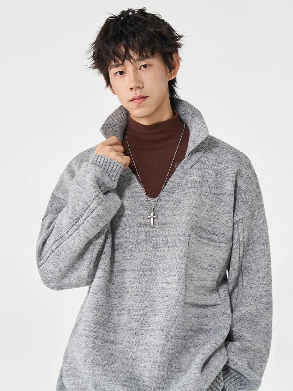 Men's V-Ne Knitwear Thiened Overhead Pure Color Single ket Simple Sle Autumn Winter New Arrival Premium Feeling Sweater
Men's V-Ne Knitwear Thiened Overhead Pure Color Single ket Simple Sle Autumn Winter New Arrival Premium Feeling Sweater