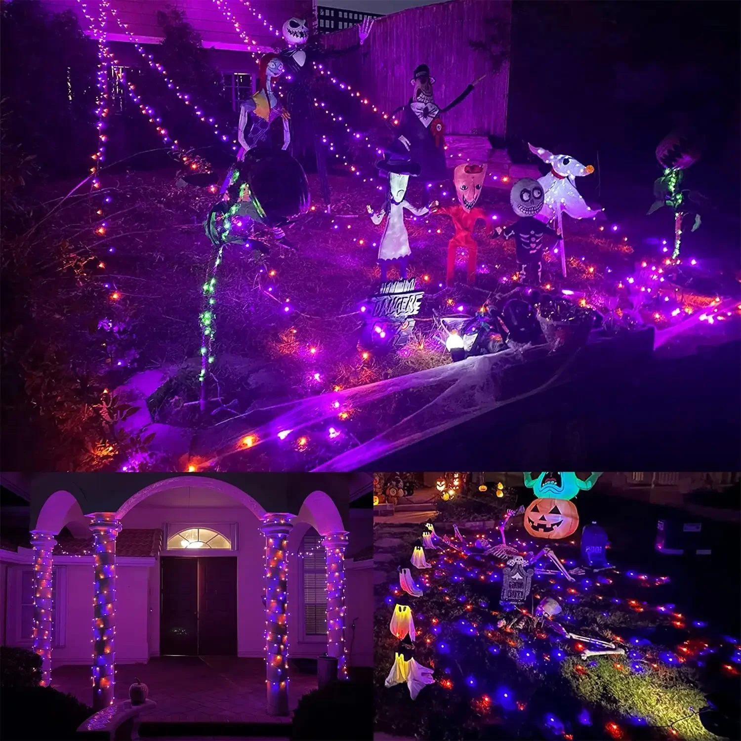 Green PVC Copper Wire Christmas Lights, Plug in 8 Modes & Waterproof for Tree Party Home Yard Decor, Orange&Purple
Green PVC Copper Wire Christmas Lights, Plug in 8 Modes & Waterproof for Tree Party Home Yard Decor, Orange&Purple