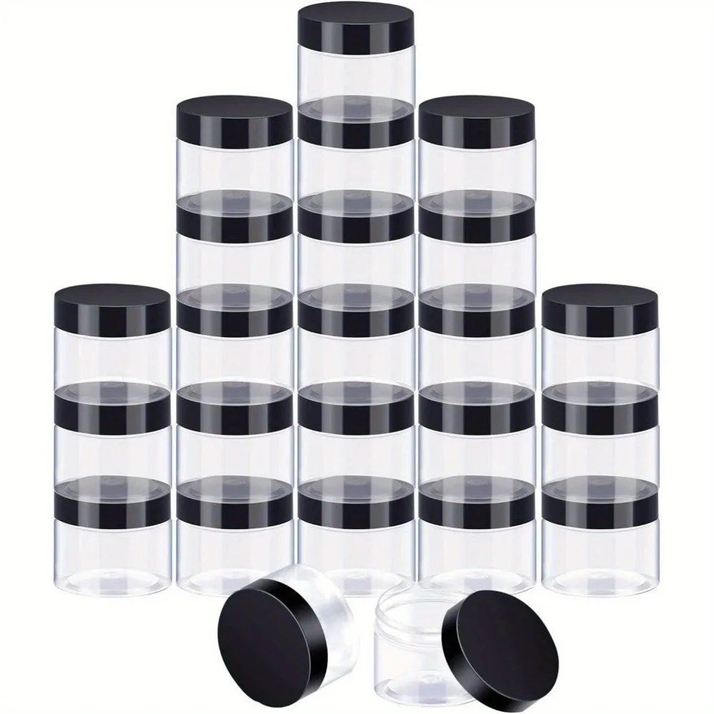 20PCS 20ML Clear Plastic Round Storage Jars Wide-Mouth Plastic Containers Jars with Lids for Storage Liquid and Solid Products
20PCS 20ML Clear Plastic Round Storage Jars Wide-Mouth Plastic Containers Jars with Lids for Storage Liquid and Solid Products