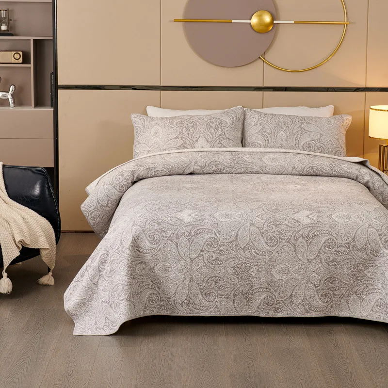 3PCS Printed Cotton Quilt Set Lightweight Summer Bedspread - Queen Size Paisley Close-Quilted Comforter Coverlet Blanket for Bed
3PCS Printed Cotton Quilt Set Lightweight Summer Bedspread - Queen Size Paisley Close-Quilted Comforter Coverlet Blanket for Bed