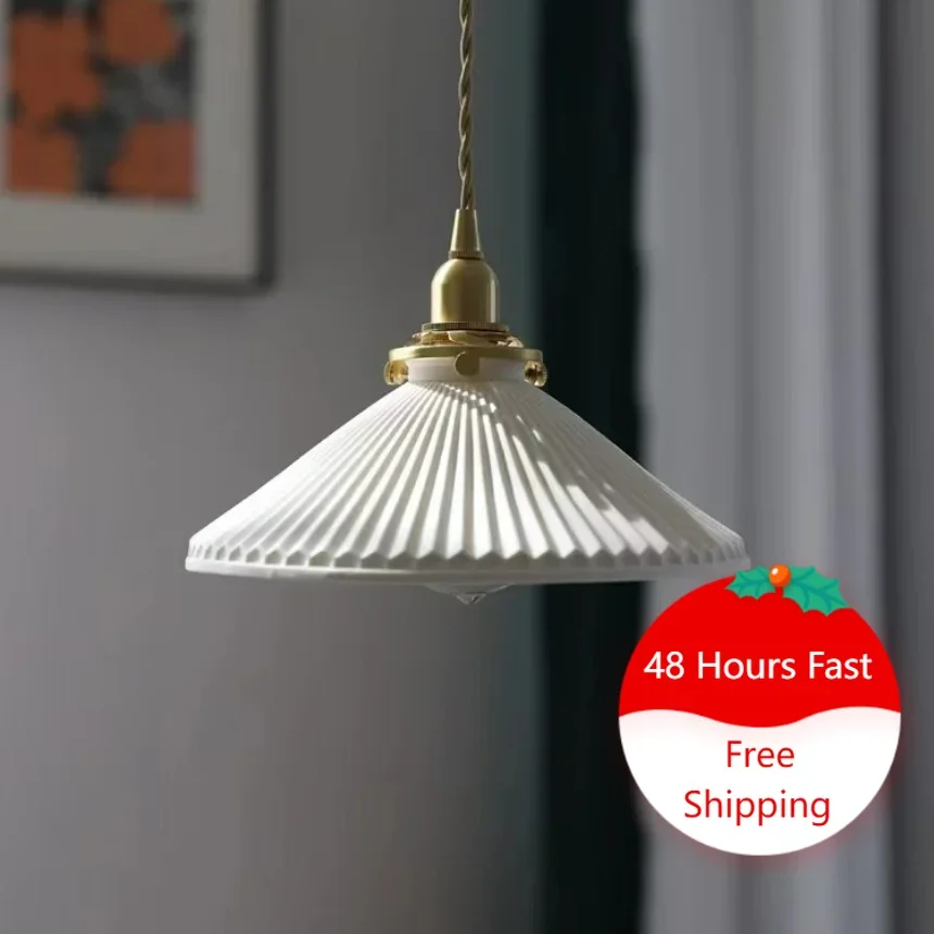 Modern Ceramics Pendant Light for Bedroom Bedside Kitchen Restaurant Hanging Lamp White Stone Ins Cafe Bar Decoration Chandelier
Modern Ceramics Pendant Light for Bedroom Bedside Kitchen Restaurant Hanging Lamp White Stone Ins Cafe Bar Decoration Chandelier