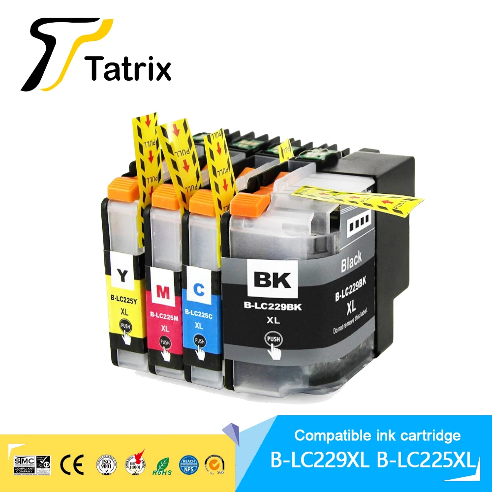 Совместимый с Tatrix картридж для Brother LC229 LC225 для Brother MFC-J5620DW/MFC-J5625DW/MFC-J5320DW/MFC-J5720DW
Совместимый с Tatrix картридж для Brother LC229 LC225 для Brother MFC-J5620DW/MFC-J5625DW/MFC-J5320DW/MFC-J5720DW