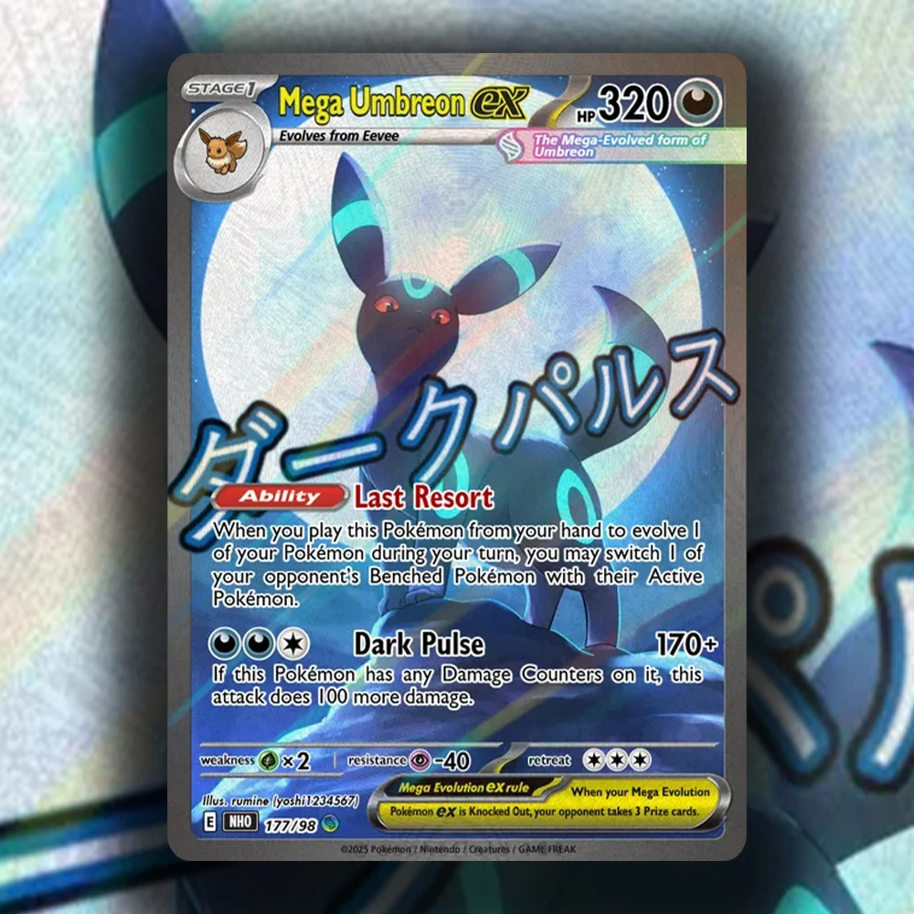 Mega Series Set Mega Series Umbreon Greninja Mewtwo X Gengar EX Custom Collectible Anime Game Cards - Relic Hunters TCG
Mega Series Set Mega Series Umbreon Greninja Mewtwo X Gengar EX Custom Collectible Anime Game Cards - Relic Hunters TCG