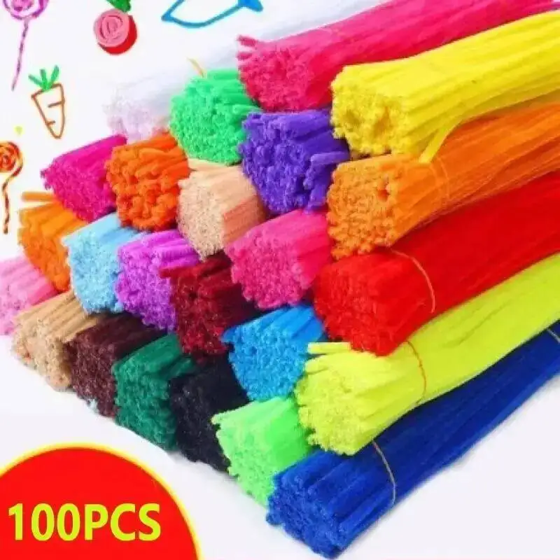 Chenille Wire Pipe Cleaners Creative Wires Cleaners Colorful Stems DIY Plush Stem Wired Twist Stick Hair Strip Kid Handmade
Chenille Wire Pipe Cleaners Creative Wires Cleaners Colorful Stems DIY Plush Stem Wired Twist Stick Hair Strip Kid Handmade