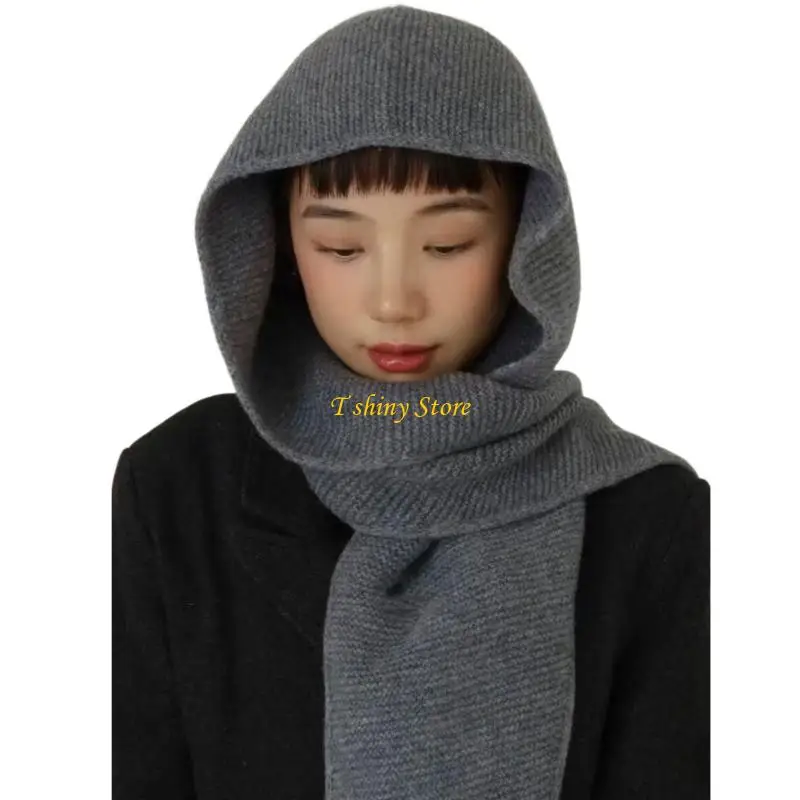 N58F Warm Wool Winter Scarf Stylish Balaclava Shawl For Women Casual Outfit Accessory
N58F Warm Wool Winter Scarf Stylish Balaclava Shawl For Women Casual Outfit Accessory