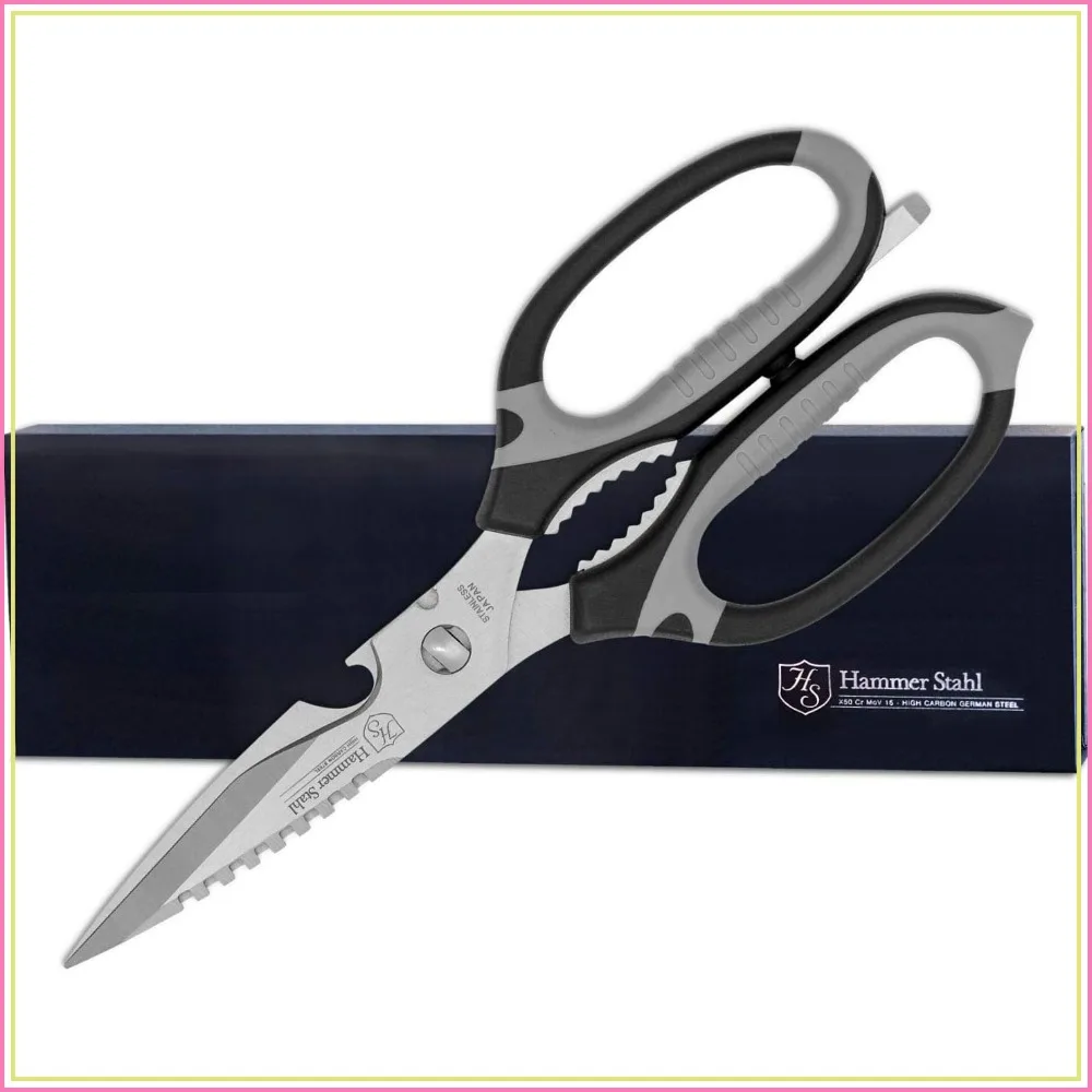 Premium Kitchen Shears for Cutting, Poultry, and Vegetables - Heavy Duty Stainless Steel
Premium Kitchen Shears for Cutting, Poultry, and Vegetables - Heavy Duty Stainless Steel