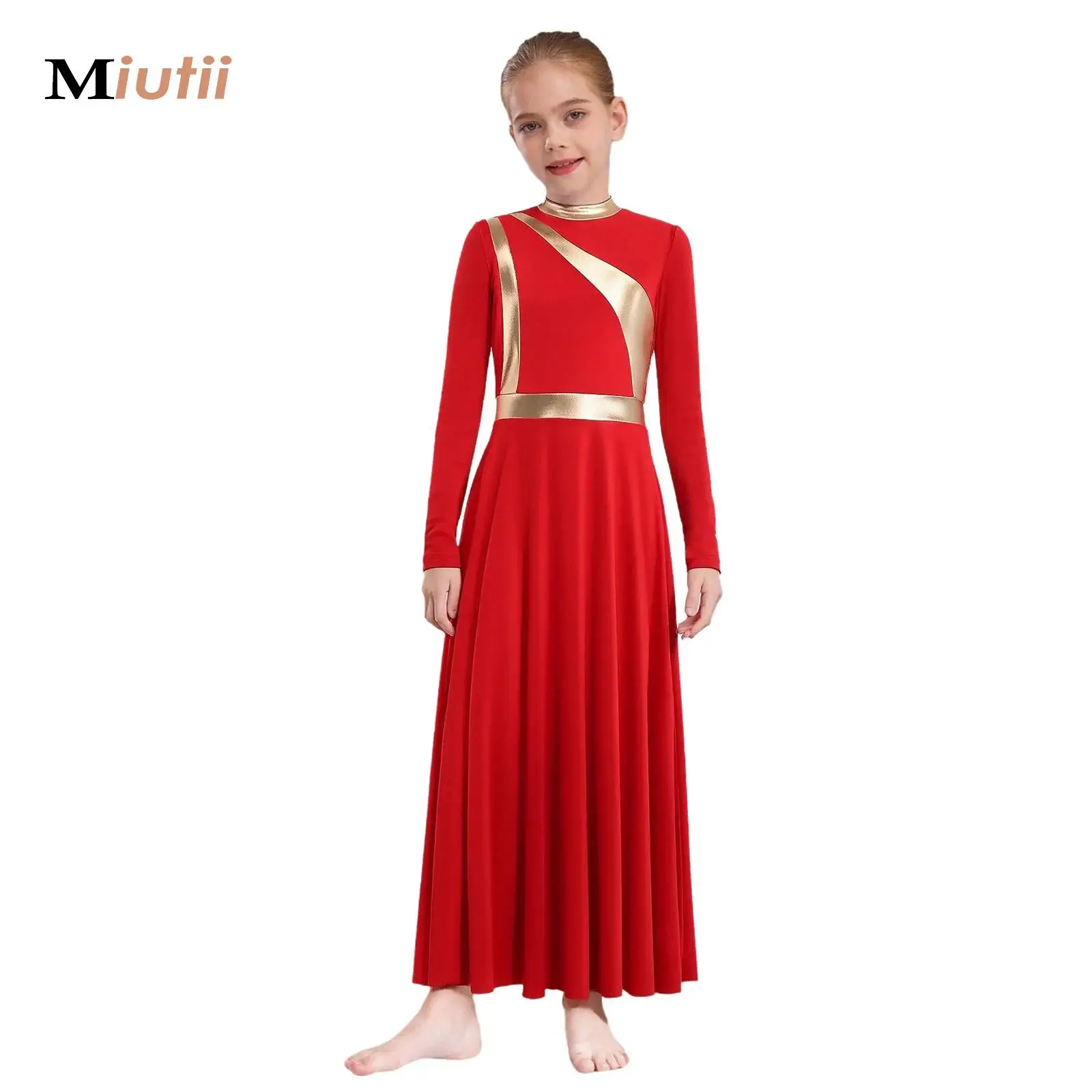 Big Girls Liturgical Praise Ballet Lyrical Dance Dress Children Modern Christian Tunic Choir Dresses Performance Worship Costume
Big Girls Liturgical Praise Ballet Lyrical Dance Dress Children Modern Christian Tunic Choir Dresses Performance Worship Costume
