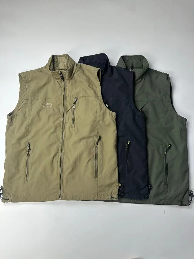 Мужской весенне-летний тонкий дышащий жилет для активного отдыха с несколькими карманами, быстросохнущий, для работы, фотографии и рыбалки, с наплечными подушками
Мужской весенне-летний тонкий дышащий жилет для активного отдыха с несколькими карманами, быстросохнущий, для работы, фотографии и рыбалки, с наплечными подушками