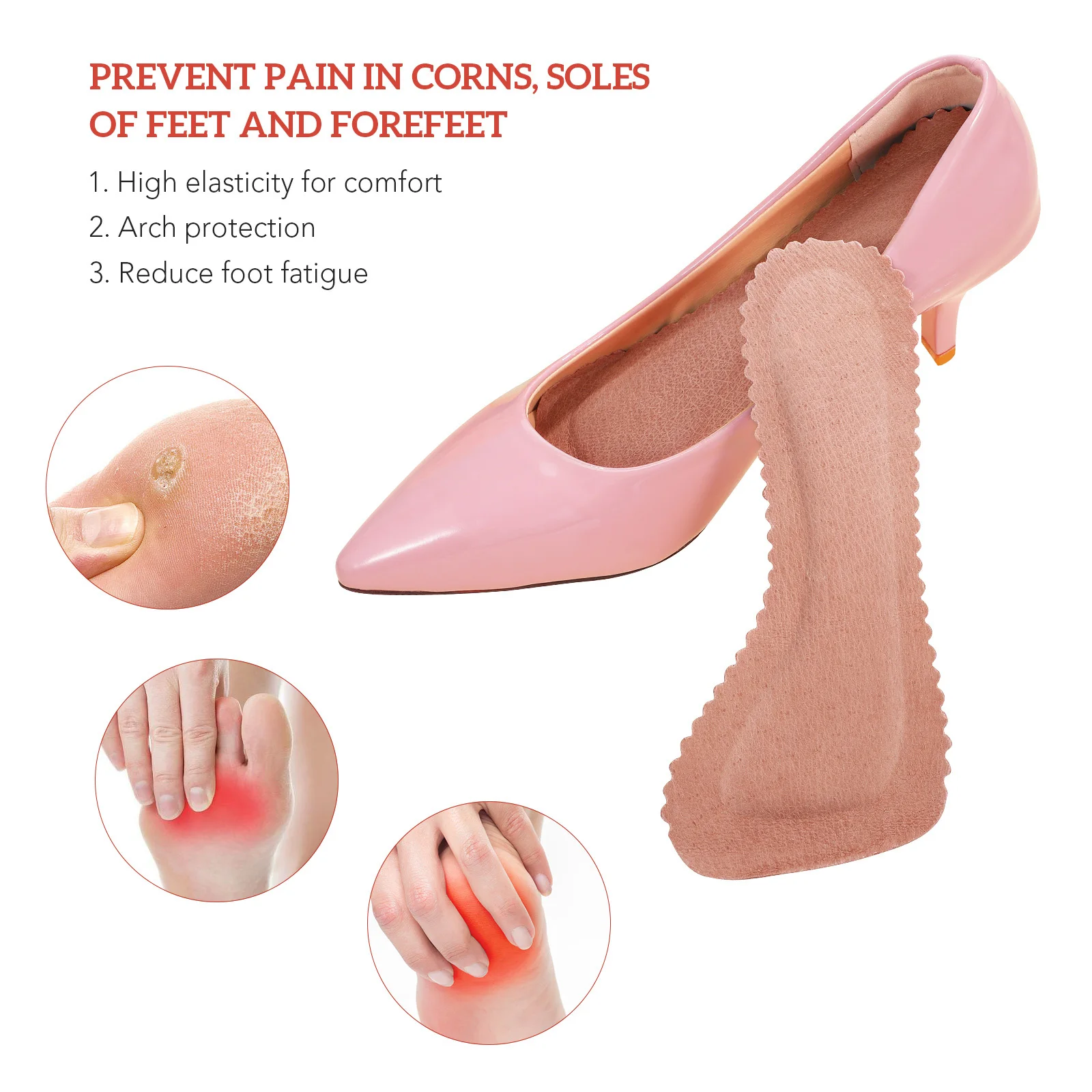 1Pair Anti-Slip Insoles High Heel Cushion Pads Women Comfortable Shoe Inserts Foot Care Reduce Fatigue
1Pair Anti-Slip Insoles High Heel Cushion Pads Women Comfortable Shoe Inserts Foot Care Reduce Fatigue