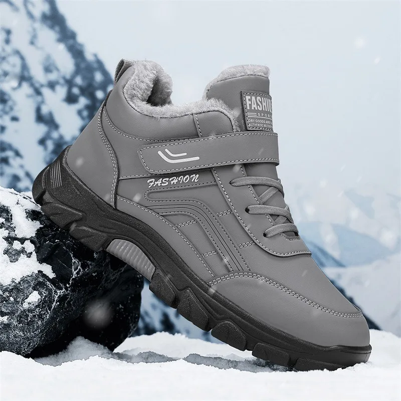 Winter Men's Shoes Outdoor Waterproof Snow Boots Plush Warm Cotton Shoe Winter Casual Sports Shoes for Men Non Slip Hiking Shoes
Winter Men's Shoes Outdoor Waterproof Snow Boots Plush Warm Cotton Shoe Winter Casual Sports Shoes for Men Non Slip Hiking Shoes