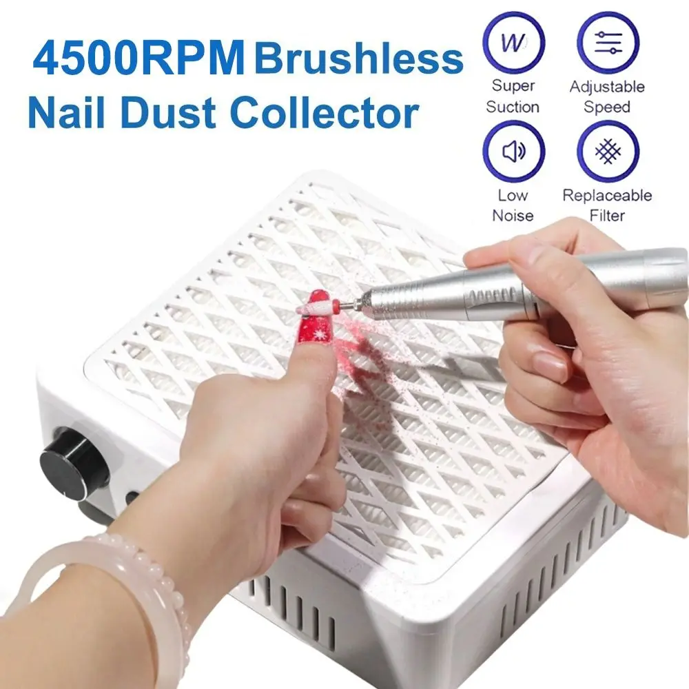 4500RPM Brushless Nail Dust Collector High Suction Power Adjustable Speed Nail Dust Remover Powerful Suction
4500RPM Brushless Nail Dust Collector High Suction Power Adjustable Speed Nail Dust Remover Powerful Suction
