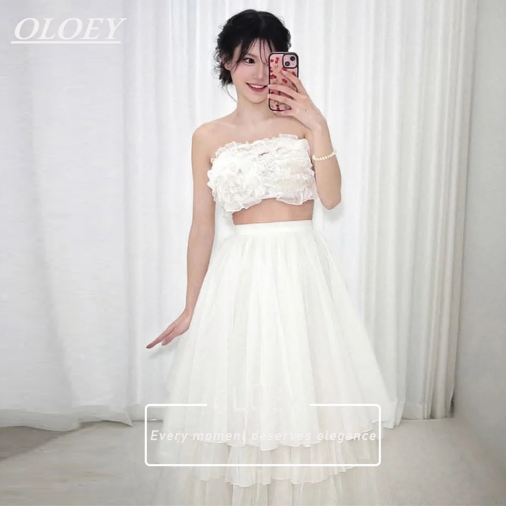 OLOEY Modern Strapless A-Line Wedding Dress 2PCS Muti-layered Floor Length Bridal Gown Customized 2026 Robe De Mariage
OLOEY Modern Strapless A-Line Wedding Dress 2PCS Muti-layered Floor Length Bridal Gown Customized 2026 Robe De Mariage