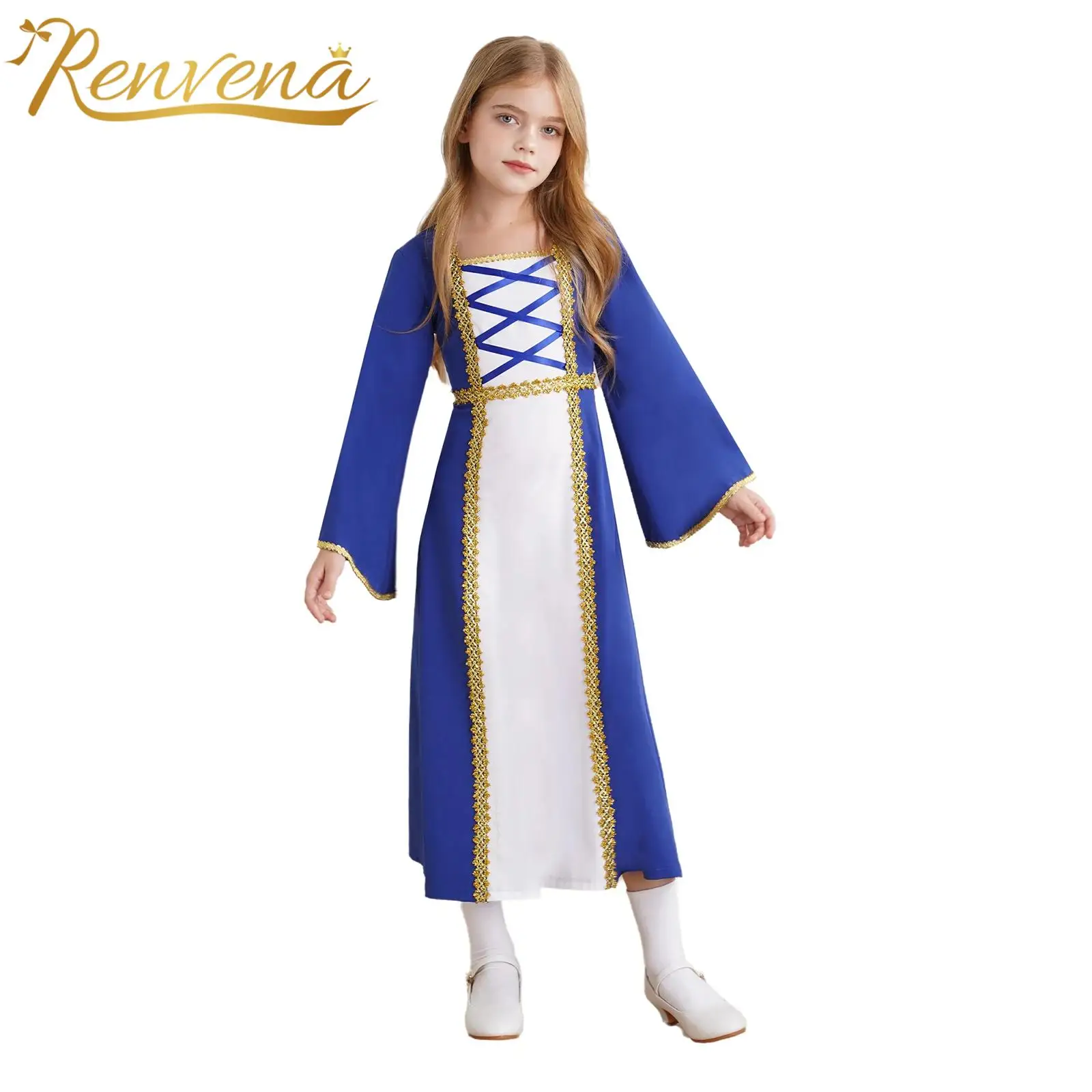 Kids Girls Vintage Dress Medieval Renaissance Costume Irish Princess Dress Robe Gown Halloween Cosplay Theme Party Dress Up
Kids Girls Vintage Dress Medieval Renaissance Costume Irish Princess Dress Robe Gown Halloween Cosplay Theme Party Dress Up