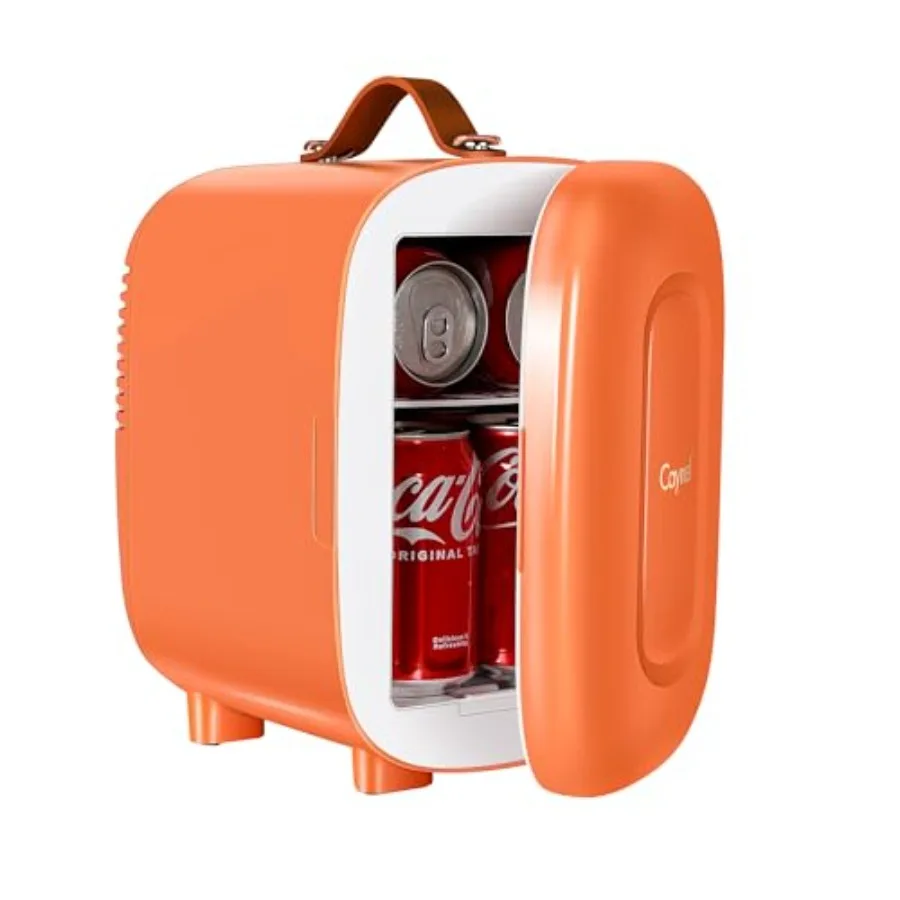 Mini Fridge Portable Thermoelectric 4L/6 Can AC/DC Cooler and Warmer for Skincare, Food, Beverage, Beauty Makeup in Orange Plas
Mini Fridge Portable Thermoelectric 4L/6 Can AC/DC Cooler and Warmer for Skincare, Food, Beverage, Beauty Makeup in Orange Plas