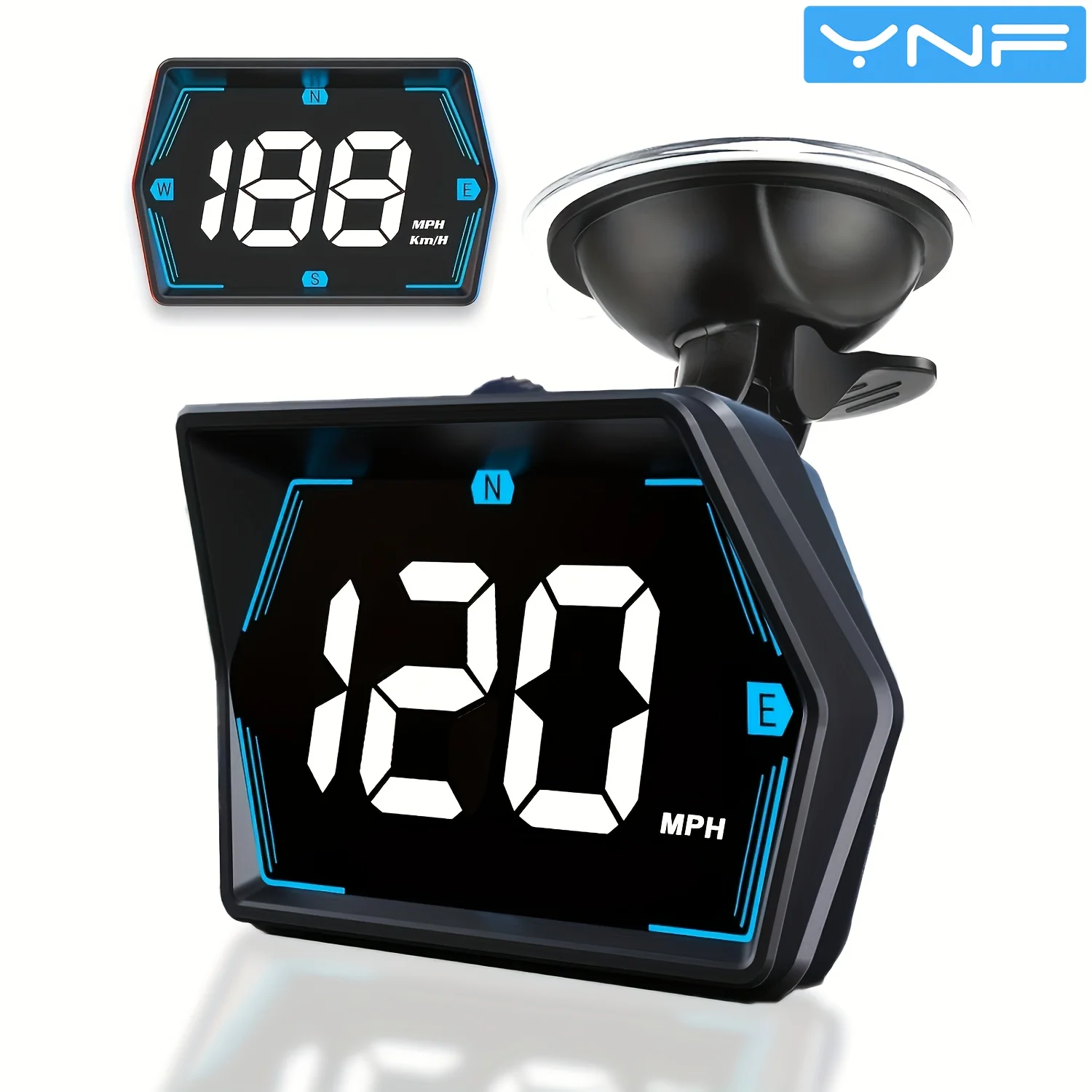 YNF Car GPS HUD Speedometer, MT3303 GPS+Beidou Dual Chip, 10Hz High Refresh Display, Overspeed Alert & USB-C Fast Charging
YNF Car GPS HUD Speedometer, MT3303 GPS+Beidou Dual Chip, 10Hz High Refresh Display, Overspeed Alert & USB-C Fast Charging