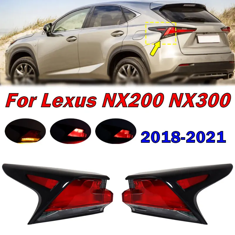 For Lexus NX200 NX300 2018-2021 Outside Tail Light Signal Lamp Warning Brake Light Taillight Assembly Auto Exterior Accessories
For Lexus NX200 NX300 2018-2021 Outside Tail Light Signal Lamp Warning Brake Light Taillight Assembly Auto Exterior Accessories