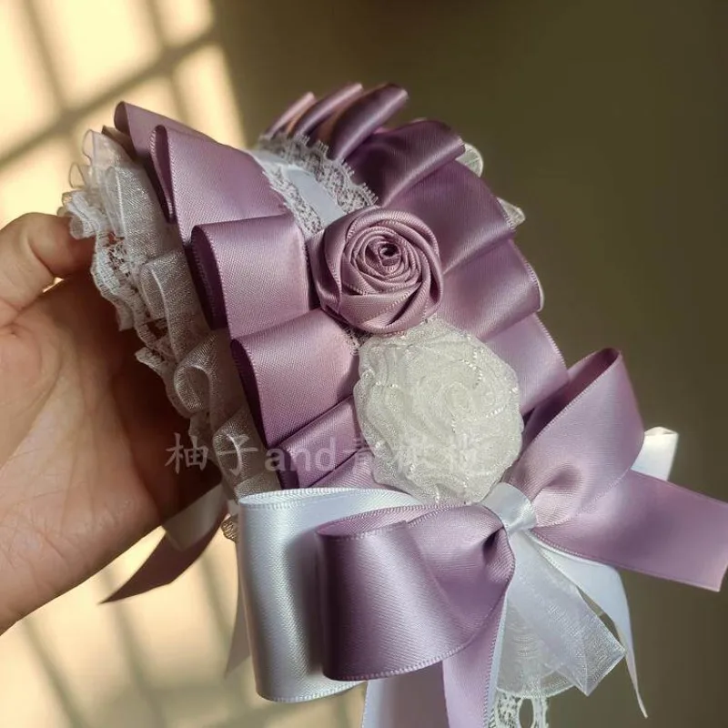 Rose Lolita Hair Accessories Hairpins Glazed Spring Roses Girl Hair Accessoires Purple and White Lolita Headband
Rose Lolita Hair Accessories Hairpins Glazed Spring Roses Girl Hair Accessoires Purple and White Lolita Headband