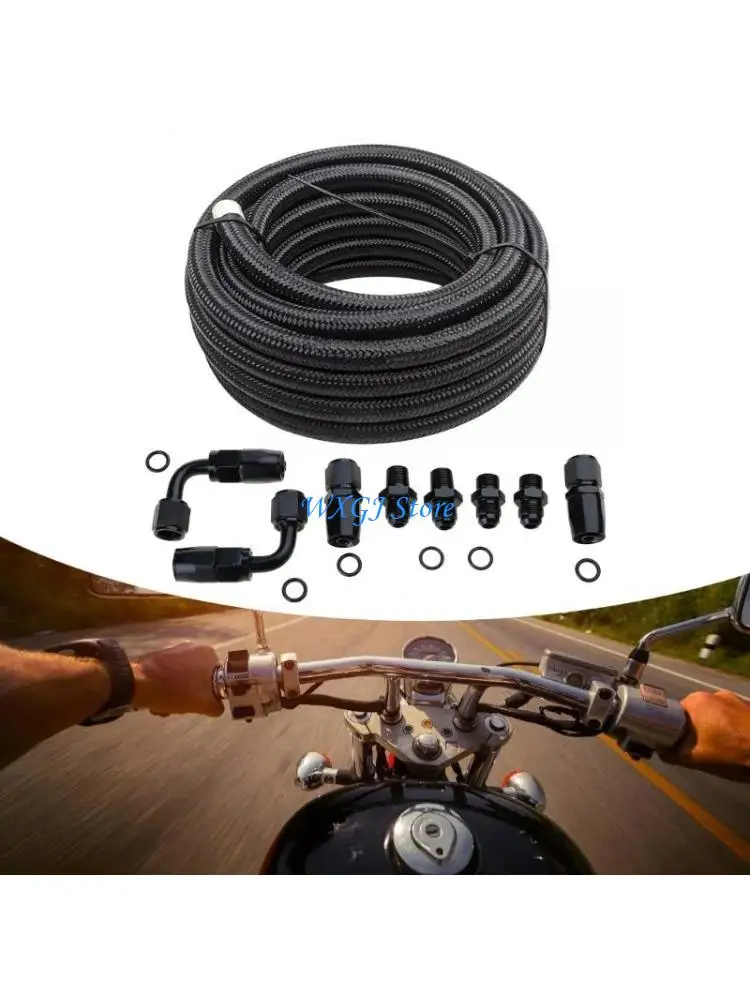 37JE Automatic Transmission Coolers Lines 6AN Hose Line For 4L60E 4L65E Car Accessories 15Ft Braided Cable
37JE Automatic Transmission Coolers Lines 6AN Hose Line For 4L60E 4L65E Car Accessories 15Ft Braided Cable