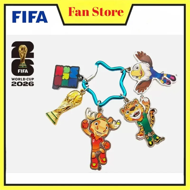 FIFA Official Licensed 2026 World Cup USA Canada Mexico Mascot Trophy Keychain Set Football Souvenir Fan Gift Collection
FIFA Official Licensed 2026 World Cup USA Canada Mexico Mascot Trophy Keychain Set Football Souvenir Fan Gift Collection