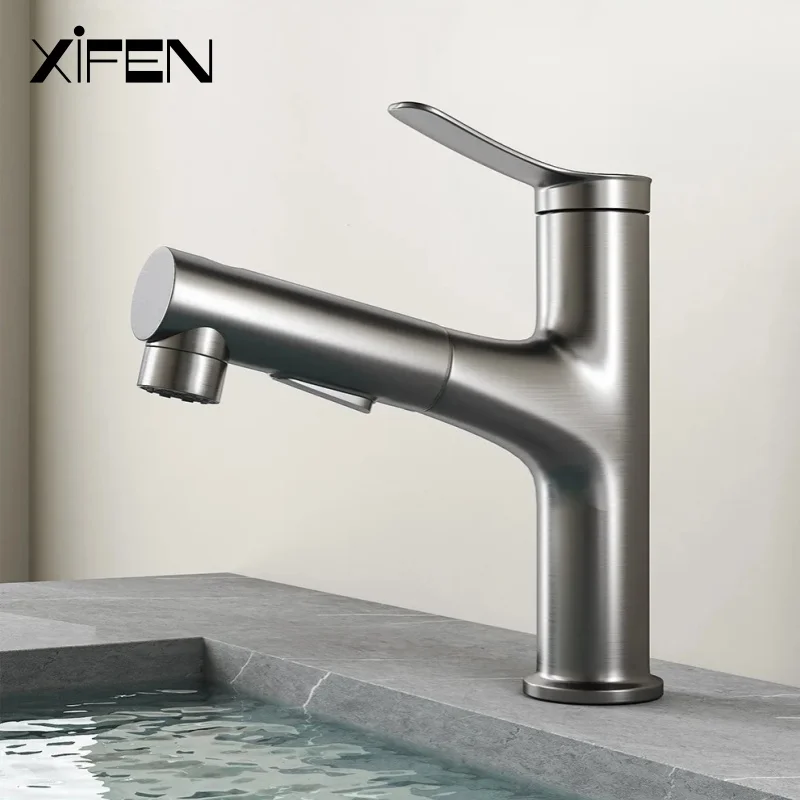 Pull Out Type Bathroom Faucet Hot and Cold Water Outlet Bathroom Sink Faucet Three Mode Water Outlet Washbasin Faucet Tap Tap
Pull Out Type Bathroom Faucet Hot and Cold Water Outlet Bathroom Sink Faucet Three Mode Water Outlet Washbasin Faucet Tap Tap