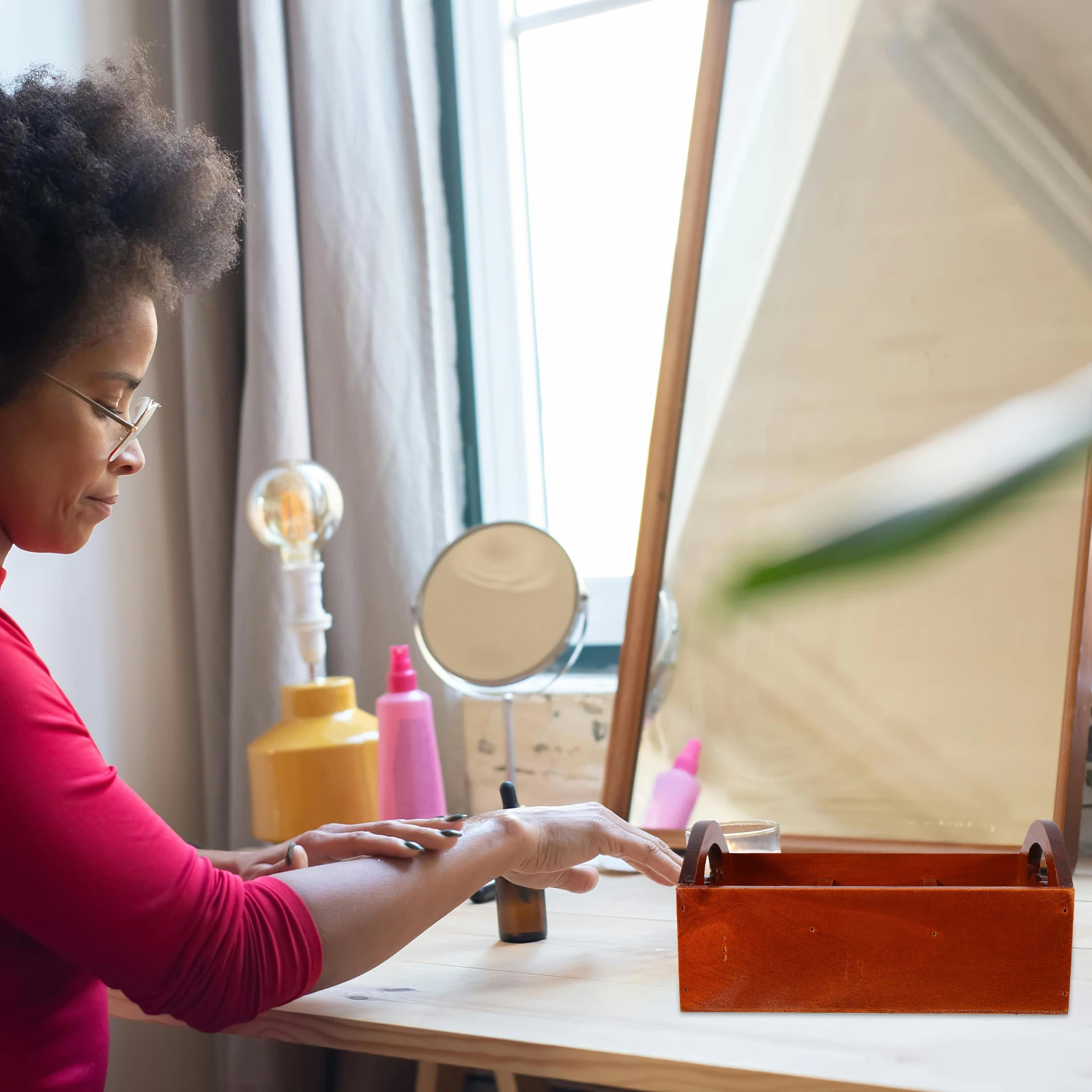 Solid Wood 6-Compartment Storage Box Portable Tray Design Decor Organizer for Small Items Wood Compartment Box
Solid Wood 6-Compartment Storage Box Portable Tray Design Decor Organizer for Small Items Wood Compartment Box