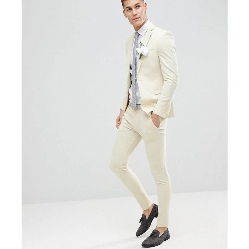 Luxury Suits for Men 2 Piece Jacket Pants Costume Slim Fit Single Breasted Notch Lapel Outfits Elegant Wedding Groom Blazer Sets
Luxury Suits for Men 2 Piece Jacket Pants Costume Slim Fit Single Breasted Notch Lapel Outfits Elegant Wedding Groom Blazer Sets