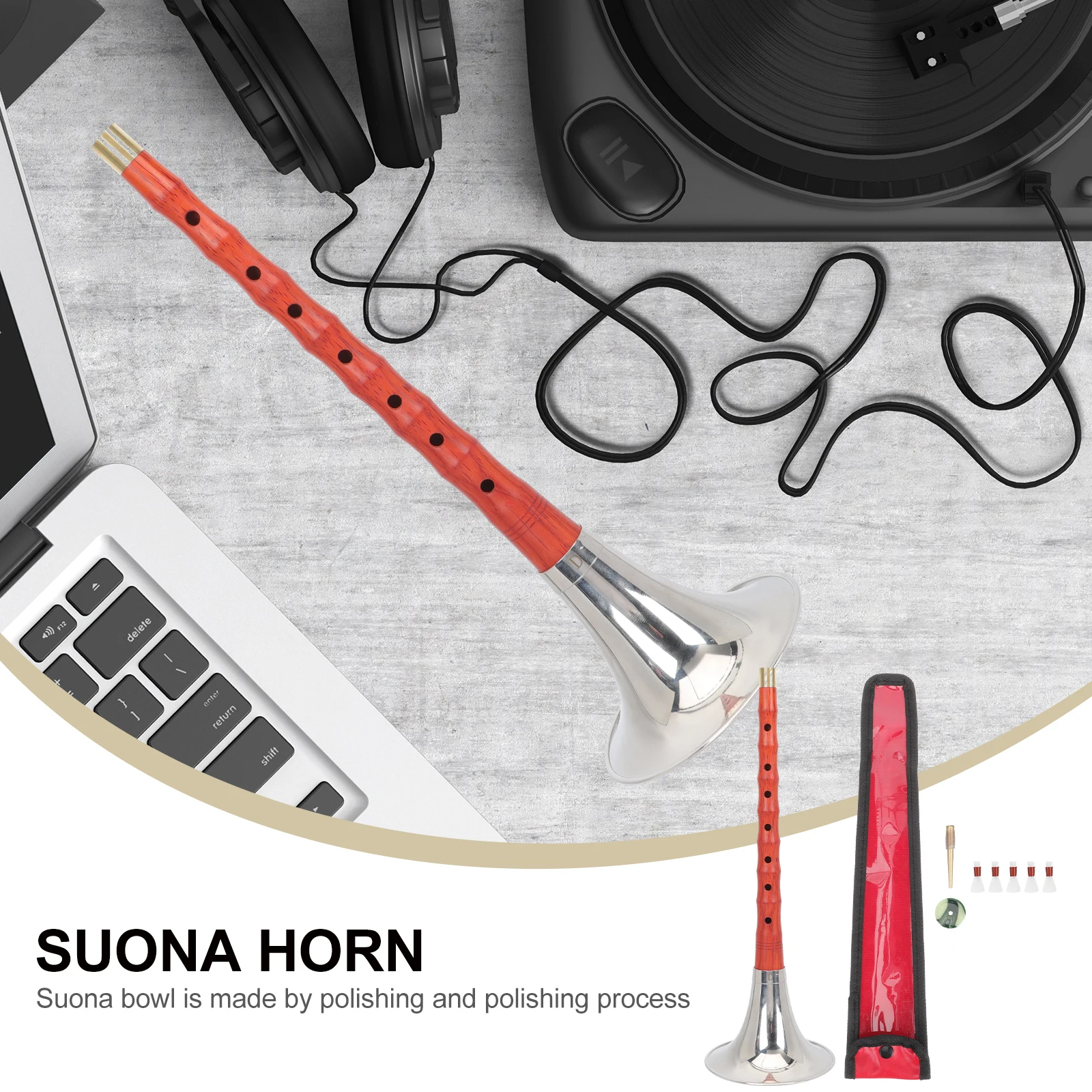 Suona for Beginners Traditional Wood Wind Instrument Durable Easy to Play Practical Music National Craft Student Professional
Suona for Beginners Traditional Wood Wind Instrument Durable Easy to Play Practical Music National Craft Student Professional