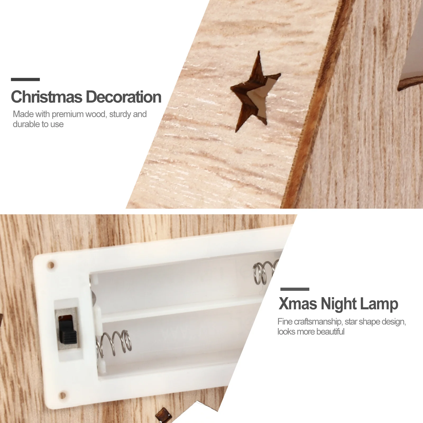 1pc Luminous Christmas Wood Ornament Star Shape Design For Home Office Party Xmas Night Lamp Light Up Decor Desktop Adornment
1pc Luminous Christmas Wood Ornament Star Shape Design For Home Office Party Xmas Night Lamp Light Up Decor Desktop Adornment