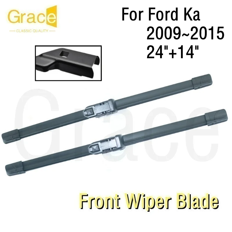Wiper Blade For Ford Ka 24"+14" Car Windshield Windscreen Rubber 2009 2010 2011 2012 2013 2014 2015
Wiper Blade For Ford Ka 24"+14" Car Windshield Windscreen Rubber 2009 2010 2011 2012 2013 2014 2015