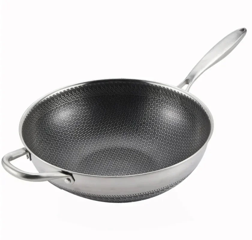 316 stainless steel frying pan honeycomb Food Grade Nonstick Frying Pan Steak Wok General Purpose
316 stainless steel frying pan honeycomb Food Grade Nonstick Frying Pan Steak Wok General Purpose